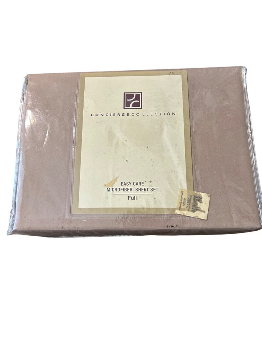 Concierge Collection Easy Care Microfiber Sheet Set Full Size Beige